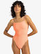 Tanlines Eva Badeanzug mit Abnehmbarer Verstärkung Peach Tart