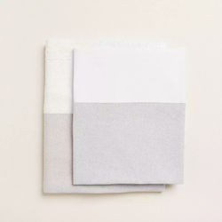 Ntampoudis Gray Christening Oilcloths Set 3 Pieces