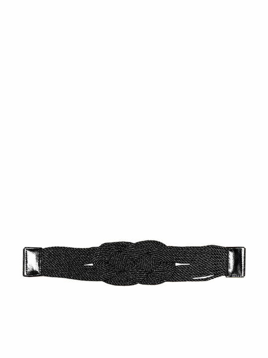 Elastisch Damen Gürtel Schwarz