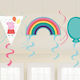 Peppa Pig Ceiling Swirl Decorations 7 Pieces