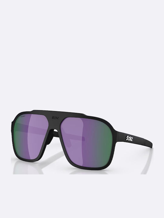 Bliz Unisex Ochelari de soare cu Negru Cadru și Multicolor Lentilă