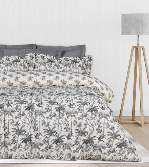 Das Home Комплект 3бр 120x200+35см. с Ластик Casual 5429 Ecru, Grey Das Home Комплект 3бр 120x200+35см. с Ластик Casual 5429 Ecru, Grey