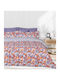 Das Home Sheet Sets Semi-Double with Elastic 120x200+35cm. Casual 5430 Orange, Purple 3pcs