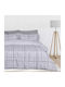 Das Home Сет Чаршафи с Ластик 170x200+35см. Casual 5431 Сив 4бр