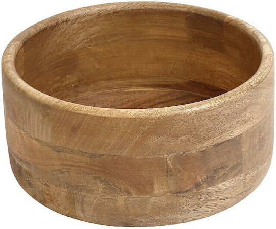 Espiel Wooden Salad Bowl Beige 19.5x19.5x11cm