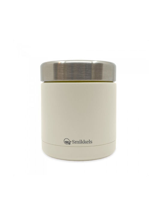 Smikkels Δοχείο Φαγητού Inox Θερμός Λευκό 350ml