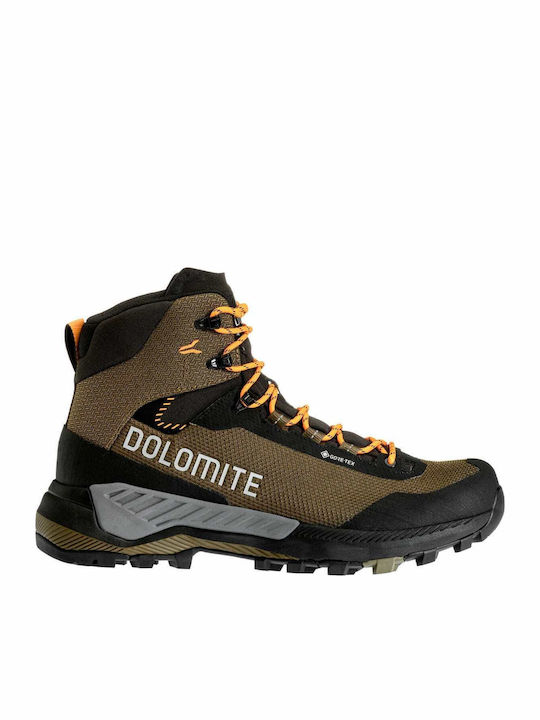Dolomite Ανδρικά Ορειβατικά Μποτάκια Αδιάβροχα με Μεμβράνη Gore-Tex Πράσινα