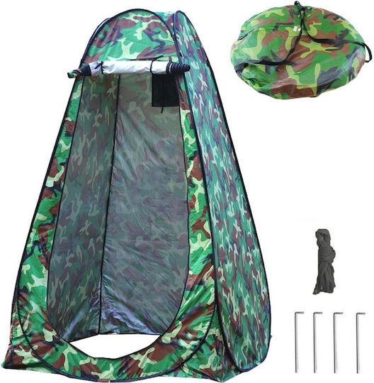 Cort De Camping Pop Up De Toaletă Verde 110x110x190cm