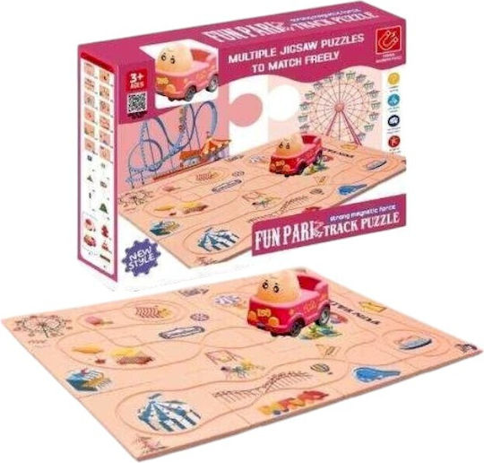 Board Game Track Puzzle - Fun Park for 1 Player 3+ Years Old