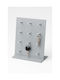 Giaspiti Tabletop Key Holder 9 Positions Metal Nickel 20x4x30m