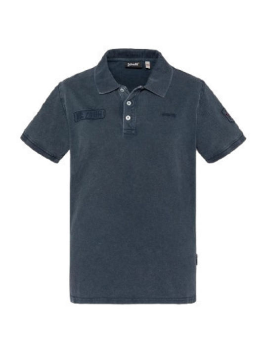 Schott NYC Polo Blouse Blue