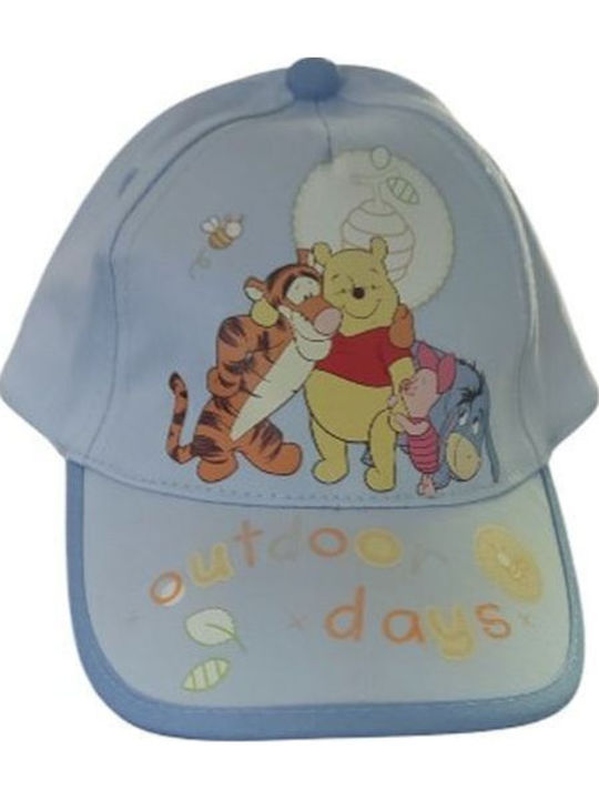 Disney Παιδικό Καπέλο Jockey Υφασμάτινο Winnie The Pooh Γαλάζιο
