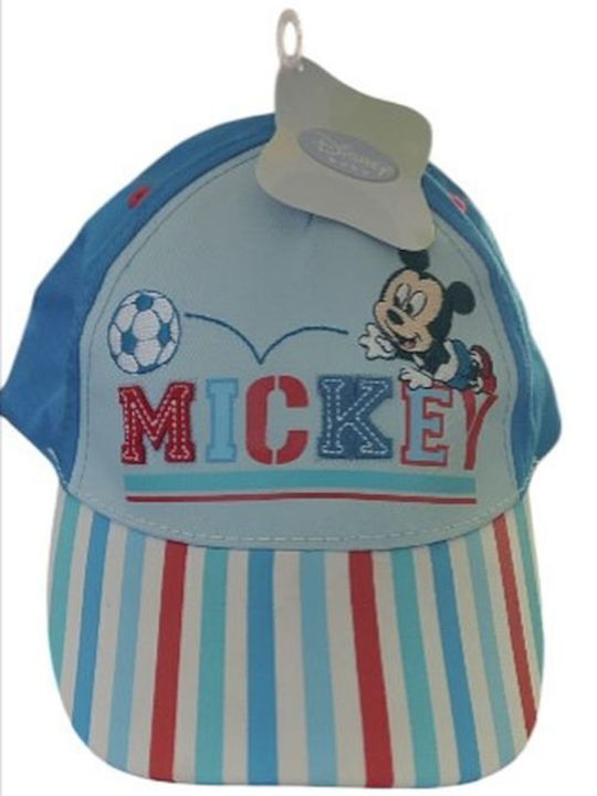 Disney Παιδικό Καπέλο Jockey Υφασμάτινο Mickey Mouse Μπλε