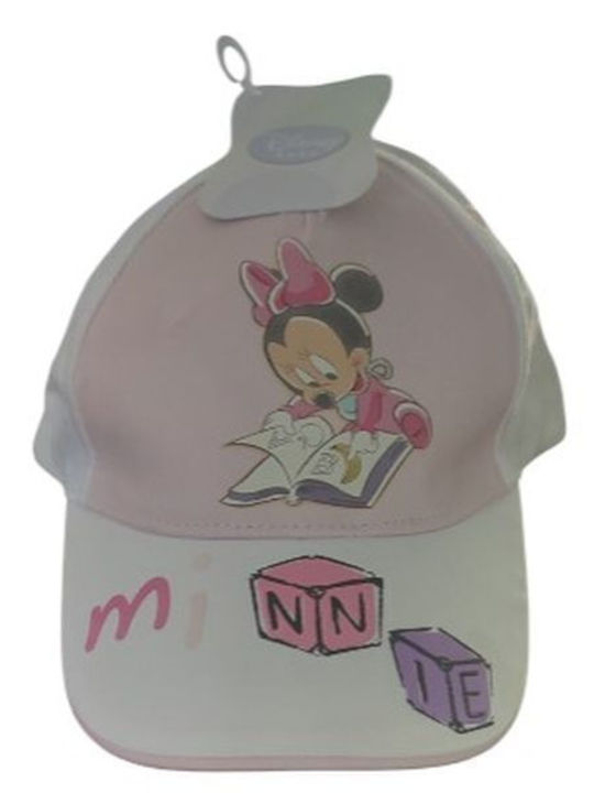 Disney Kids' Hat Jockey Fabric Minnie Mouse Pink