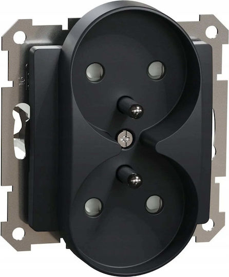 Schneider Electric Power Socket Black 1pcs