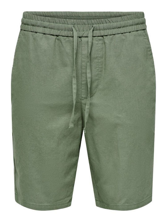 Only & Sons Bermudă de Bărbați Sea Spray/white