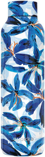 Quokka Μπουκάλι Θερμός Ανοξείδωτο 630ml Blue Hibiscus