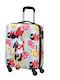 American Tourister Minnie Kids Cabin Hard Red Suitcase With 4 Wheels Height 55cm