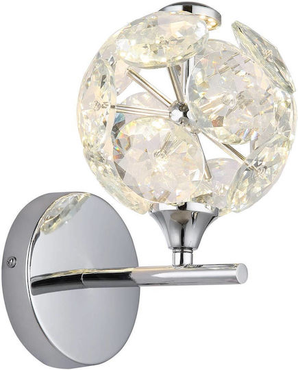 Globo Lighting Φωτιστικό Τοίχου Ασημί