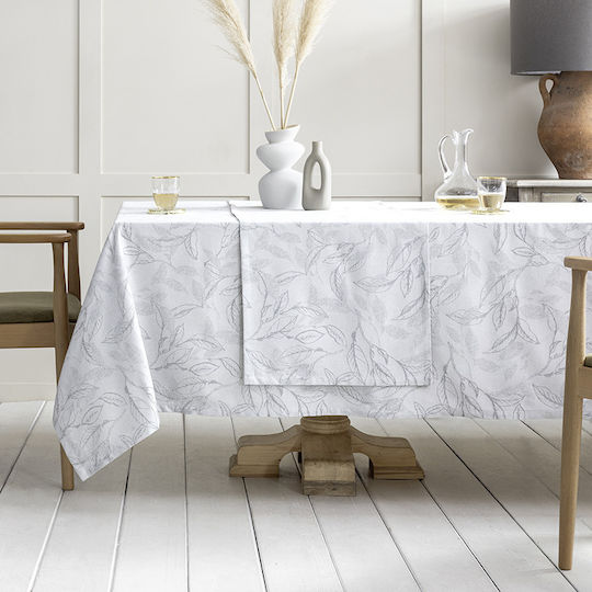 Nima Florelia Handtuch aus 100% Baumwolle in Gray Farbe 42x42cm 4Stück