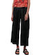 Women's Fabric Trousers Black