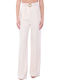 Women's Fabric Trousers Ecru