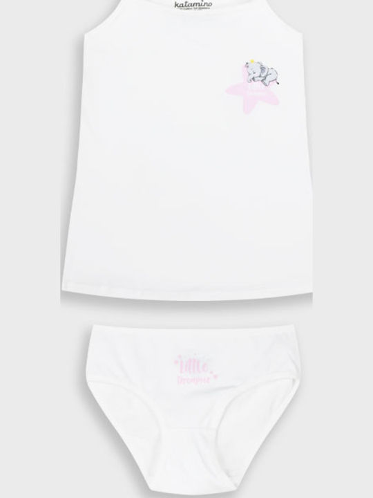 Energiers Kids' Set Brief with Undershirt Ecru