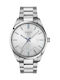 Tissot Pr 100 Ανδρικό Ρολόι Μπαταρίας με Ασημί Μεταλλικό Μπρασελέ
