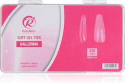 Roby Nails Tips Νυχιών Διάφανα 240τμχ