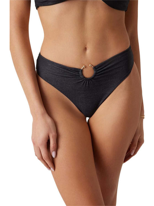 Guess Bikini Brazil High Waist Jet Black