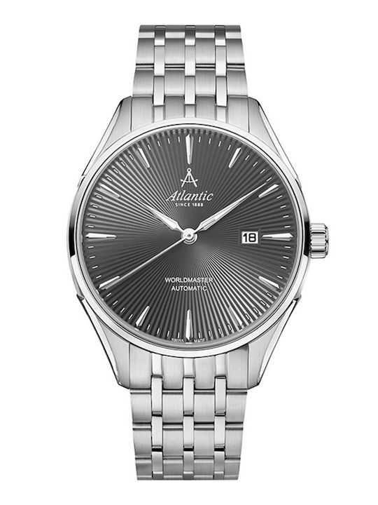 Ceas Bărbați 42mm Automat Argintiu