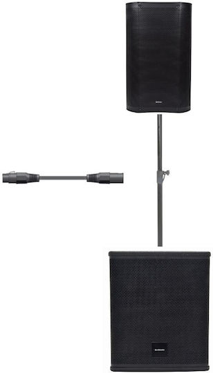 Citronic Cs1012a Πακέτο Ενεργών Ηχείων 10'' Πλαστική Καμπίνα Subwoofer 12'' Σετ