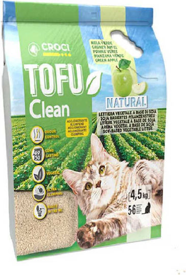 Croci Clean Cat Litter Tofu with Scent Green Apple 10lt