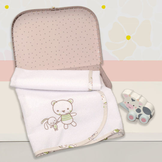 Baby Oliver Muslin Changing Pad White 50x70cm.