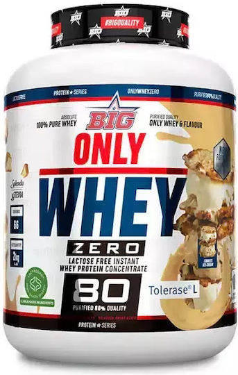 Big Only Whey Zero Протеин Суроватъчен без лактоза с Вкус Cookies Ice Cream 2kg