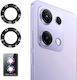 Redmi Note 14s Enkay Hat-prince 9h Rear Camera Lens Aluminium Alloy Tempered Glass Film Black