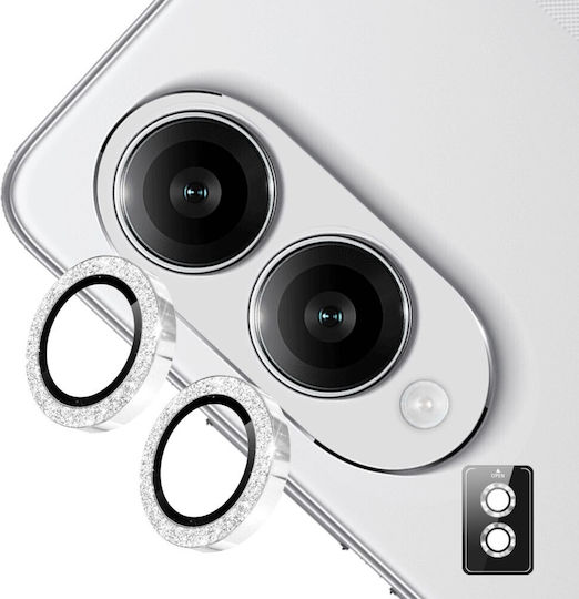 Samsung Galaxy S25 Edge 5G Enkay Camera Protection Rings Silver