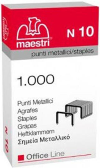 Staples No10 Roma Maestri 1000pcs/box 4.7x8.6mm 1002101