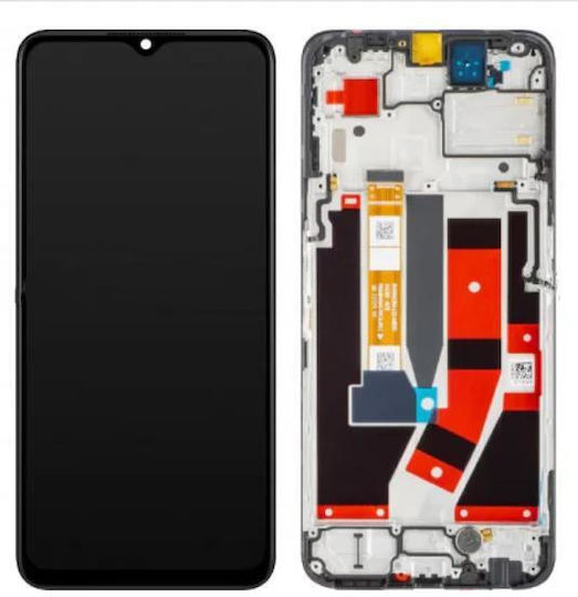 Oppo Screen with Touch Mechanism and Frame for OPPO A77 5G CPH2339 (Black)