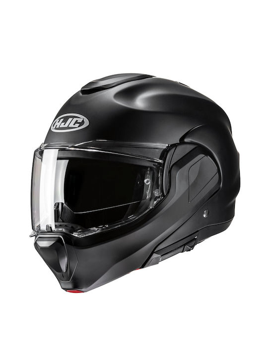 HJC F100 Semi Flat Black Motorcycle Helmet Flip...