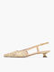 Leder Pumps Beige