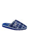 Men's Printed Heel Enclosed Slippers Blue