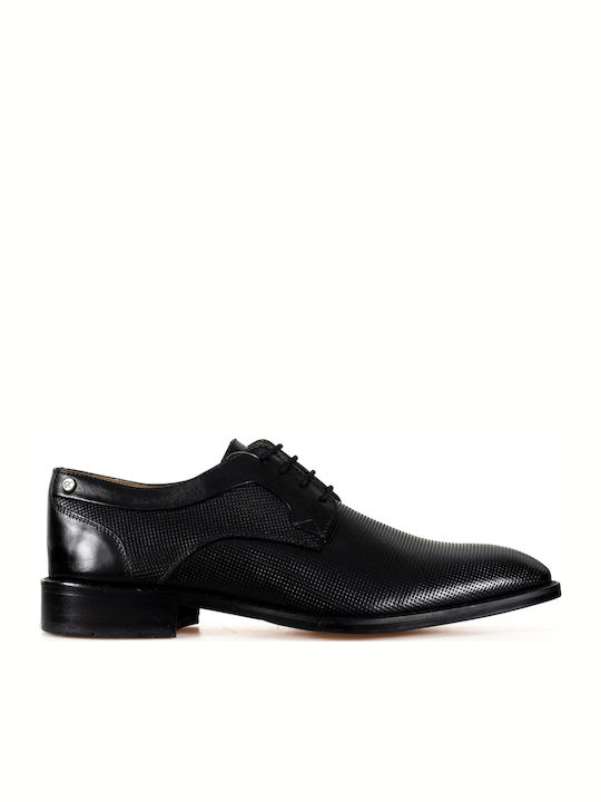 Giacomo Carlo Men's Leather Dress Shoes Black