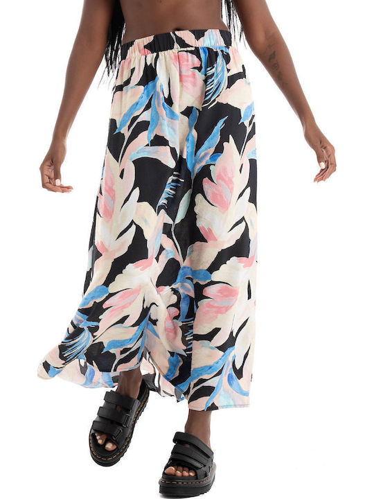 Josie Maxi Skirt Floral Black