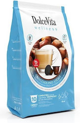 Dolcevita Haselnuss Nocciolino Light Kapseln kompatibel mit Nespresso Maschine 100 Kapseln