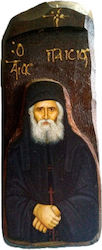 Ξυλινη Εικονα Αγιος Παϊσιος Ν10 40x12cm