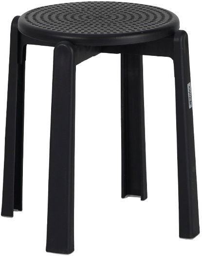Küchenhocker aus Polypropylen Lime Schwarz 10 Stück 30 x 30 x 45 cm