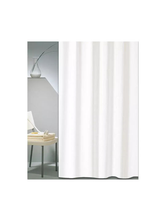San Lorentzo Shower Curtain Fabric 180x220cm White
