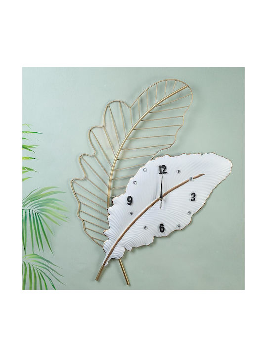 Iciclio Metallblatt-Wanduhr 52x7x75cm 72033631
