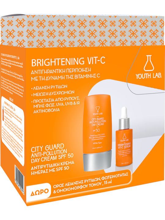 Youth Lab. City Guard Skin Care Set for Αnti-ageing, Moisturizing & Brightening 2pcs